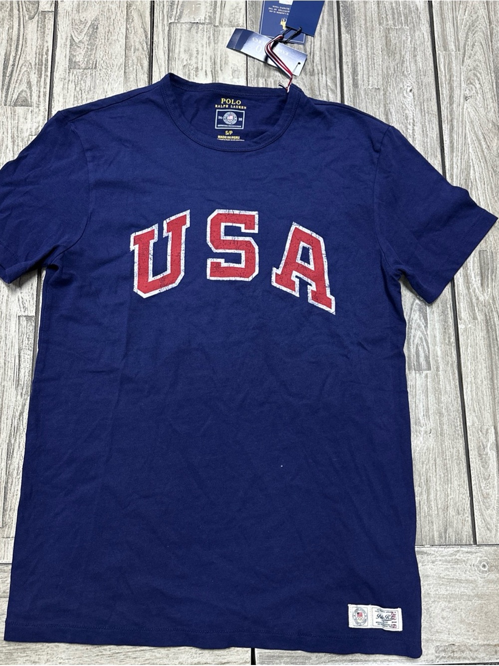 NWT Polo Ralph Lauren 2016 USA Olympics Tshirt Navy Womens Small